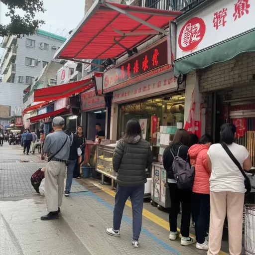 我们在那条街上发现了一家很棒的小吃店。