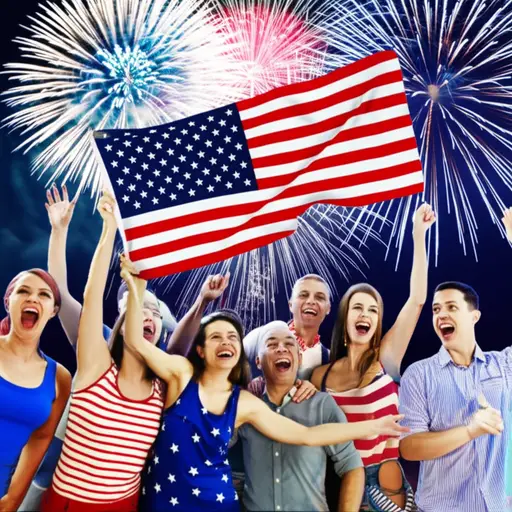 美国人通常会在七月四日庆祝独立日。