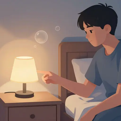 请关掉台灯。