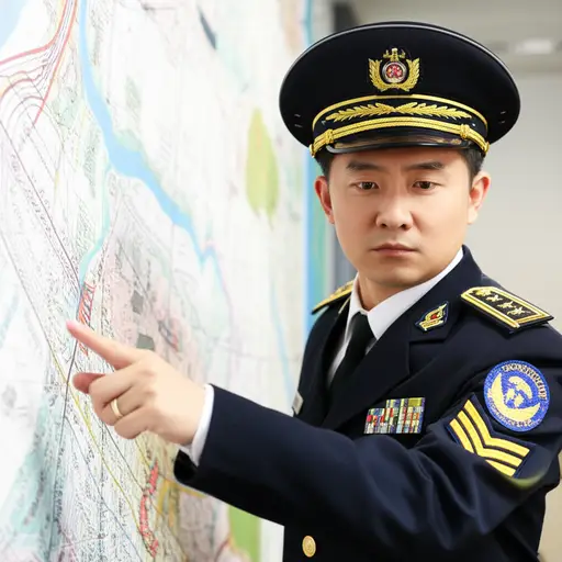 这位指挥官负责整个区域的治安工作。