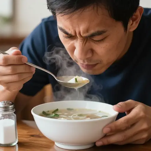 这汤是不是太咸了？