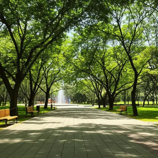 这是我第二次来这个公园。