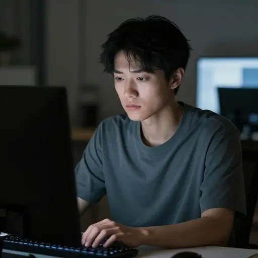 长时间盯着屏幕会让你的视线变得模糊。
