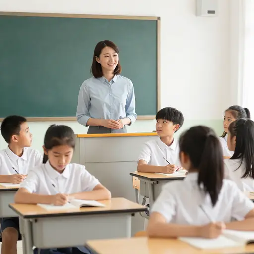 老师温柔的话语缓和了教室里紧张的气氛。