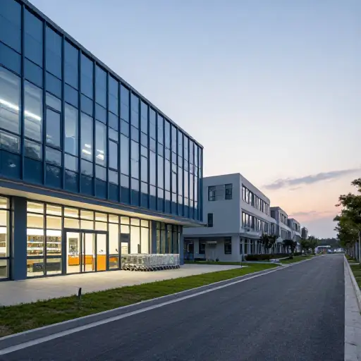 学校附近有一家超市。