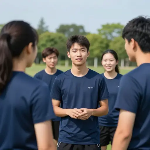团队建设活动帮助他克服了在新同事面前最初的羞怯。