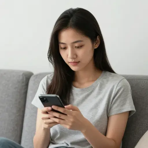她偶尔给我发消息保持联系。