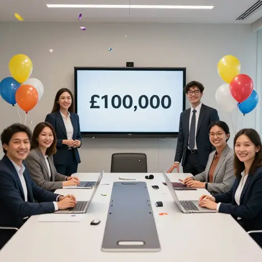 他们轻松达到了筹集10万英镑的目标。