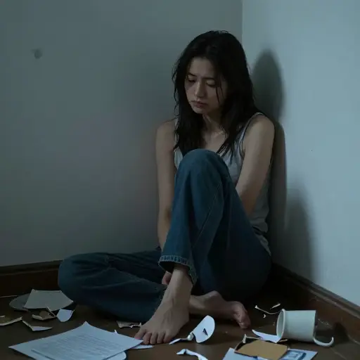 不断的挫折使她陷入绝望的境地。