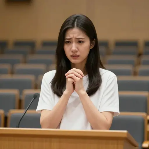 仅仅是公开演讲这个念头就让她紧张。