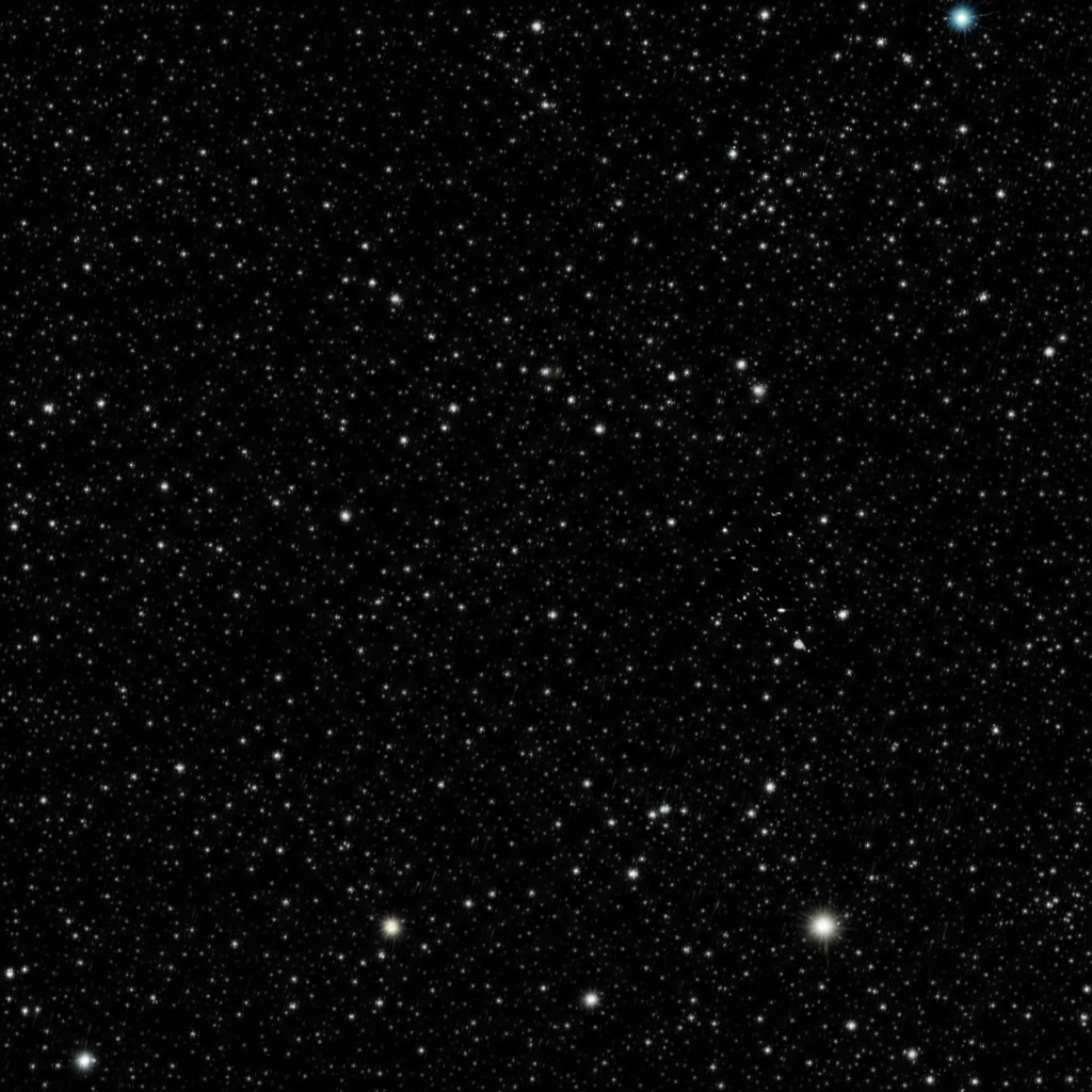 夜空中布满了无数闪烁的星星。