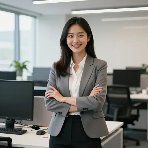 她在公司获得了一个有趣且高薪的职位。