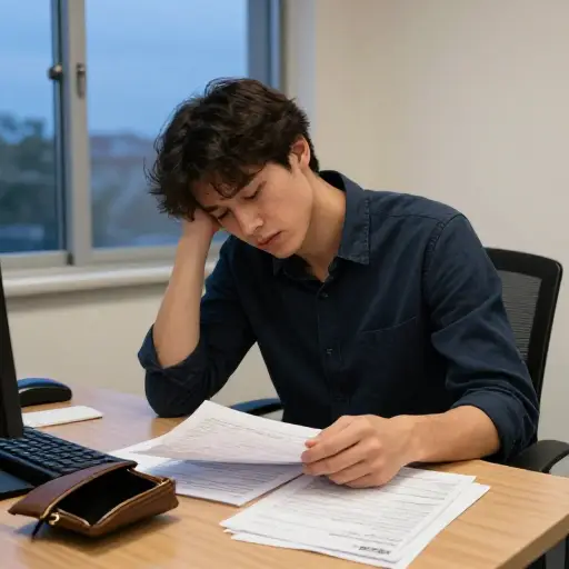 我出于必要接受了这份工作，因为我们没钱了。