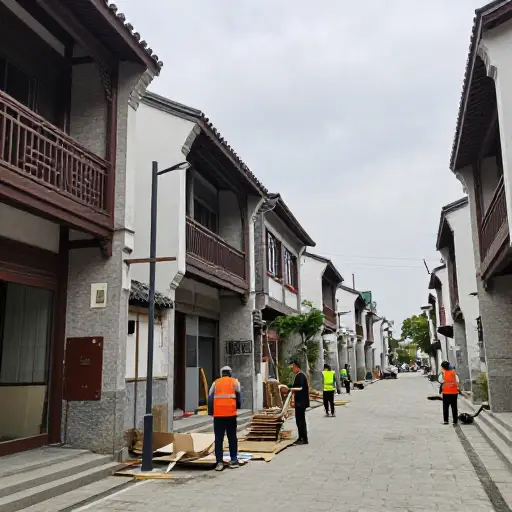 该历史街区的重建计划旨在保留其特色的同时增添现代化设施。