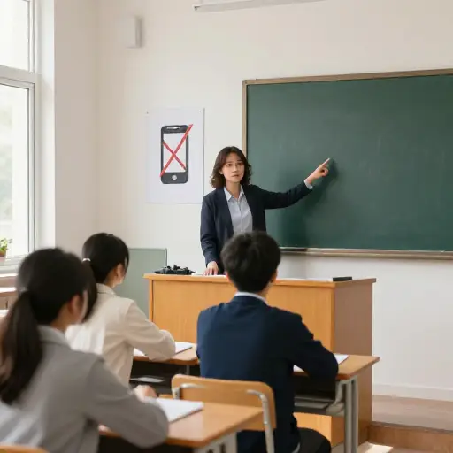 学校规定禁止学生在课堂上使用手机。