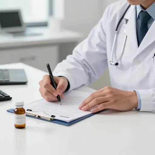 医生开了抗癌药物来对抗疾病。