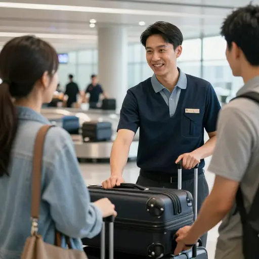 “你能处理一下行李吗？”“好的，我现在就去处理。”
