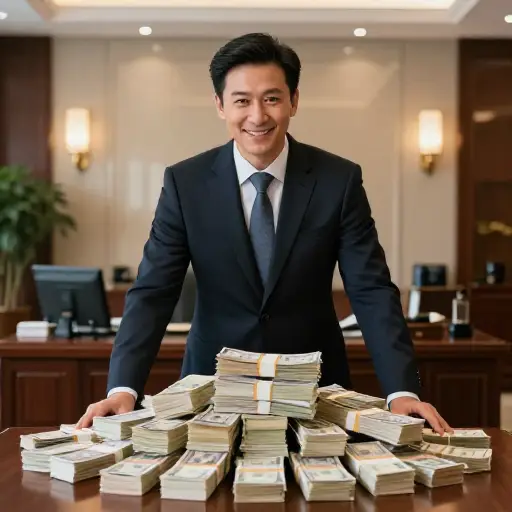 他赚了惊人的一笔钱。