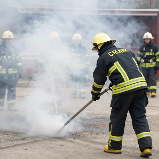 大火产生了大量烟雾。