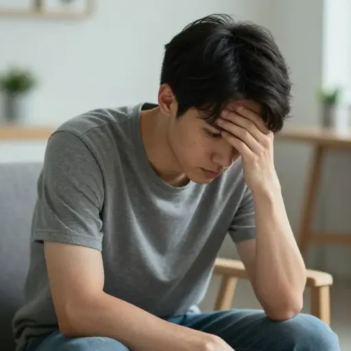 他为自己对朋友撒谎而感到羞愧。