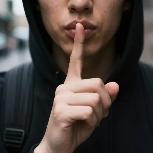 我承诺不向任何人透露他的行踪。