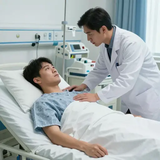 事故后，他立即接受了医疗治疗以防止进一步的并发症。