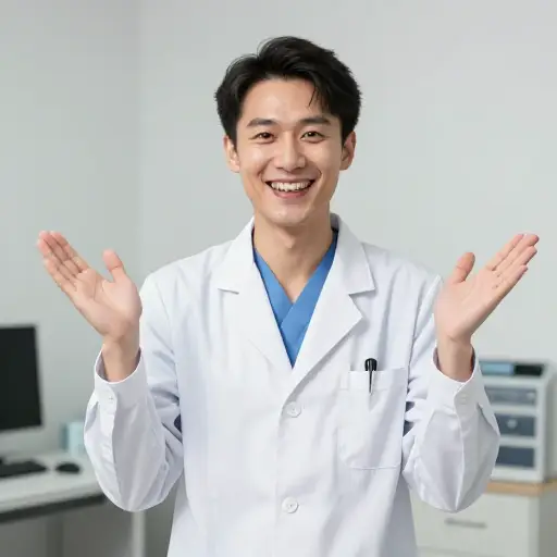 我仍然能回忆起医生宣布这个激动人心的消息时的面部表情。