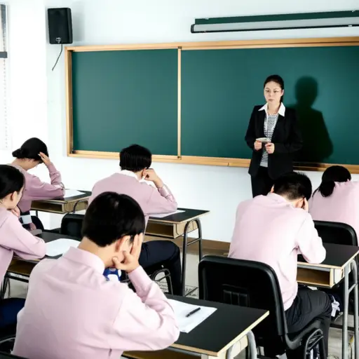 老师在课堂上用单调的声音讲课，学生们都快睡着了。