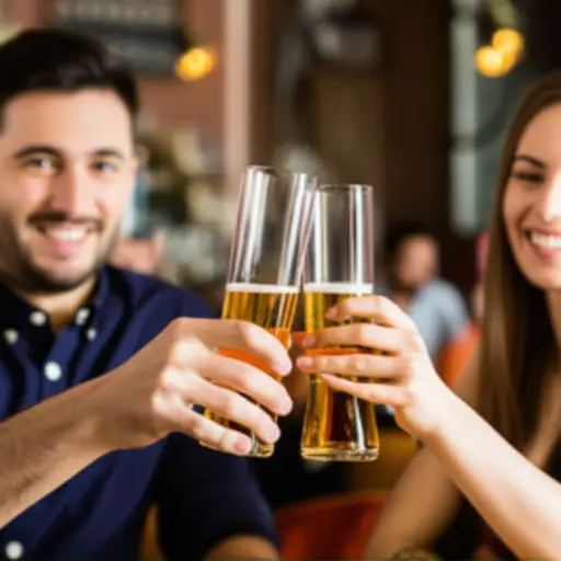 他们点了两罐啤酒庆祝胜利。