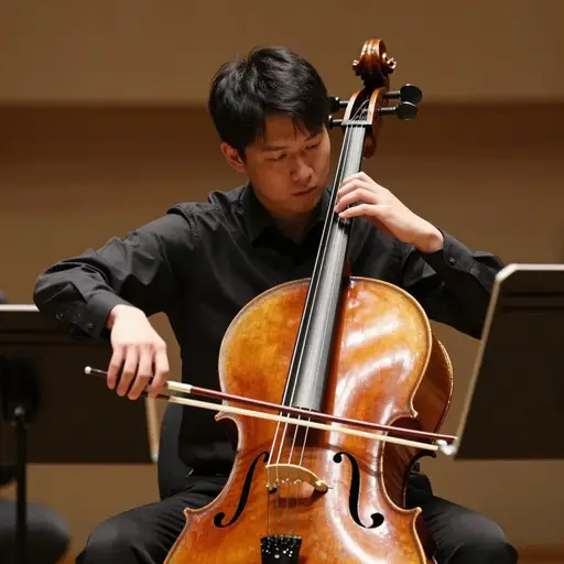 大提琴在这首曲子中负责低音部分。