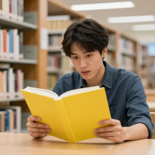 图书馆有一本新书。我对这本书很感兴趣。
