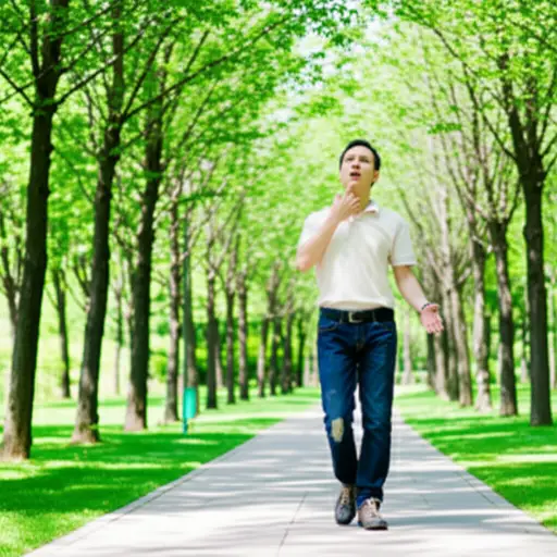 我在公园散步时突然想到了一个绝妙的主意。
