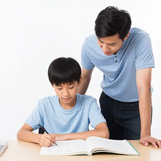 我儿子有一位数学私人家教。