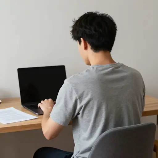 伏案工作时尽量坐直。
