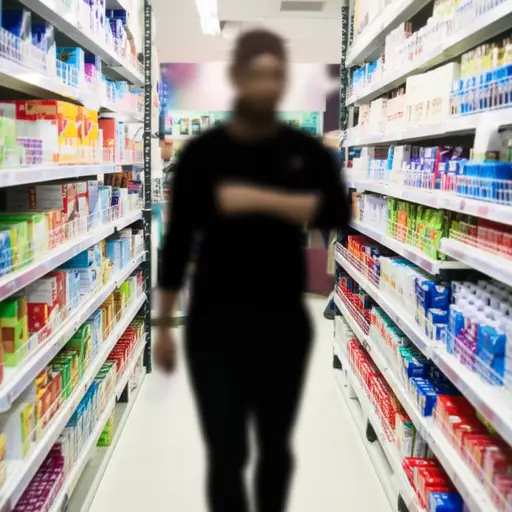 有人从商店里偷了一部手机。