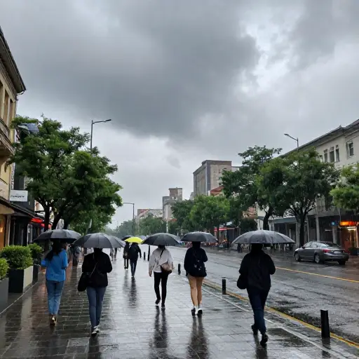 按天气预报，明天应该会下雨。