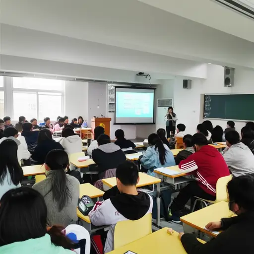 学生们通过演讲展示了他们的沟通技巧。