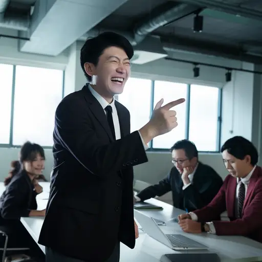 他对同事新发型的嘲笑让整个办公室变得尴尬。
