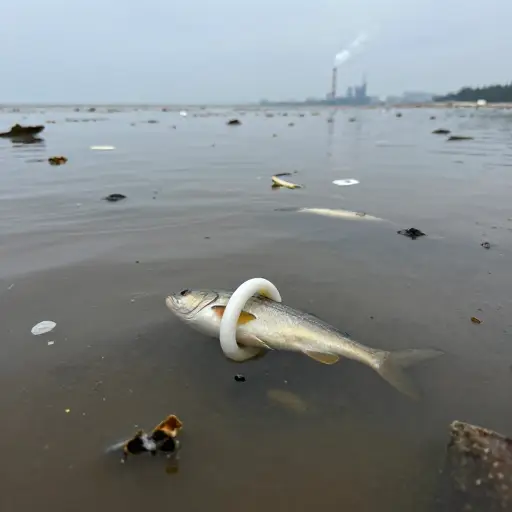 污染对海洋生物有有害的影响。