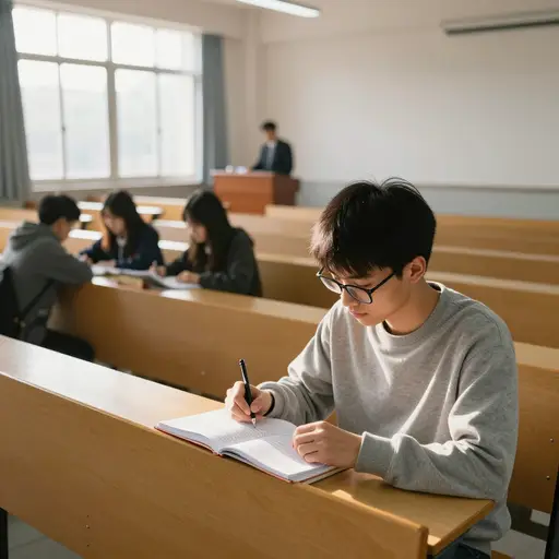 这个羞怯的学生总是选择离讲台最远的座位。