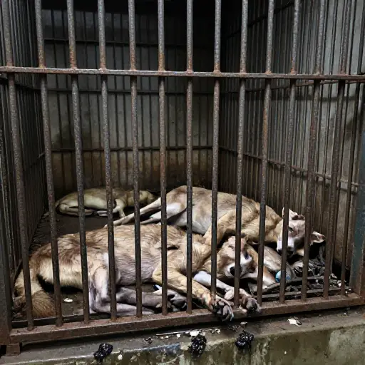 但在那些地方，动物们受到伤害并容易死亡。