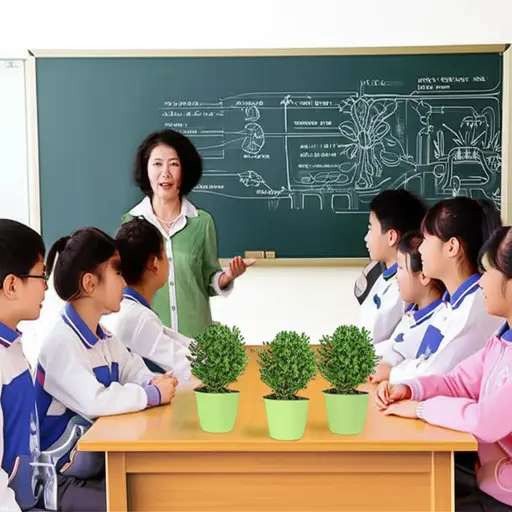 这节科学课是关于植物的。
