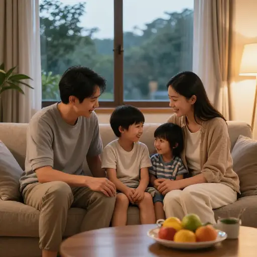 这个家庭的温暖让我们感到宾至如归。