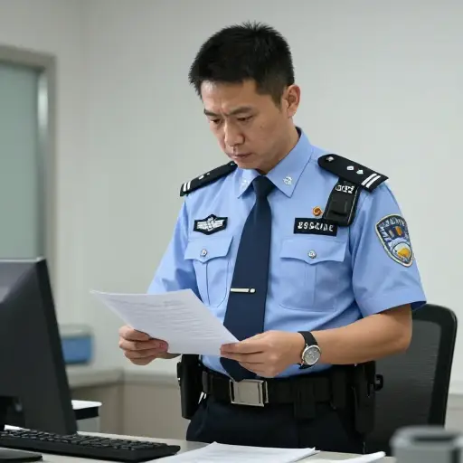 警官确认他的记录是清白的。