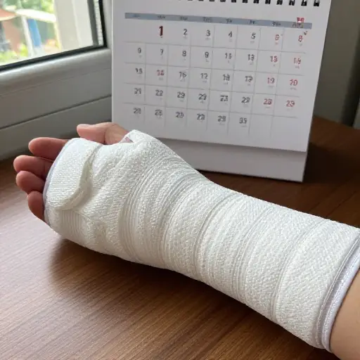 骨折将在几周内完全愈合。