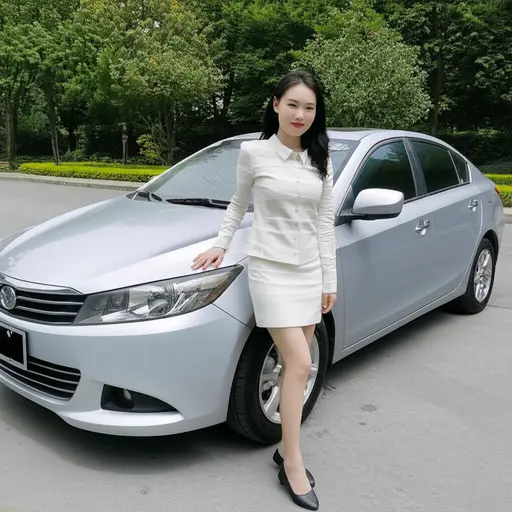 她喜欢银色的汽车。