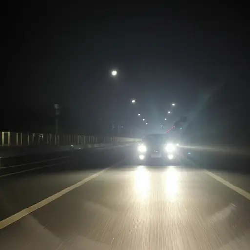 请在夜间驾驶时打开车头灯以确保安全。