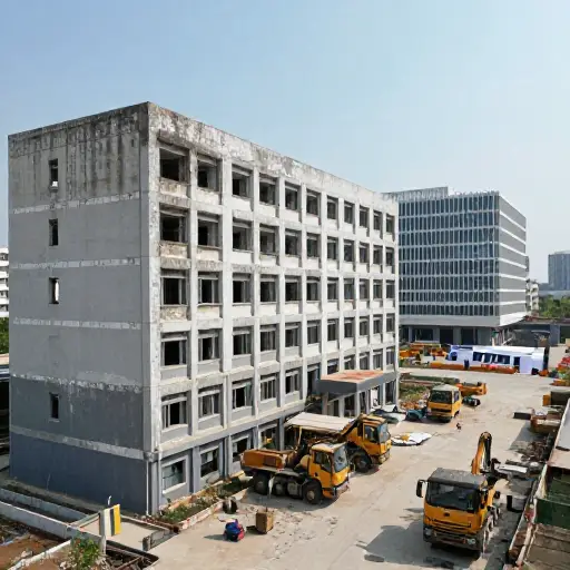 他们打算拆除那家旧医院，在那里建一栋办公楼。