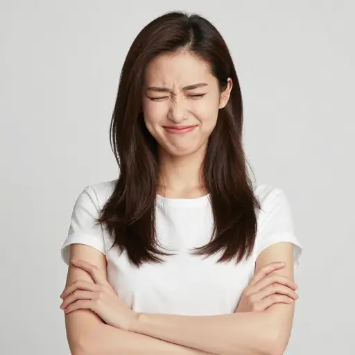 她说她不感兴趣，但我认为她心里暗自高兴。