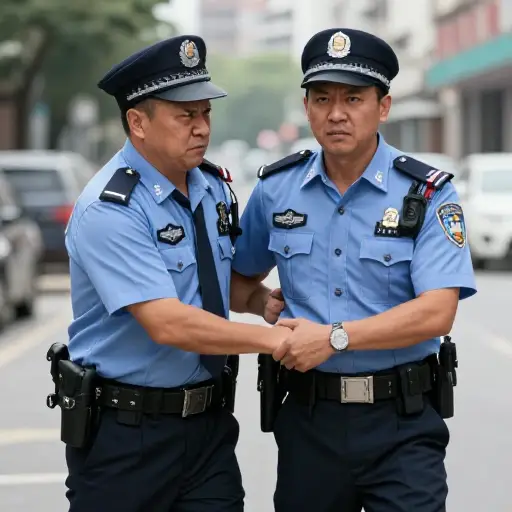 他因袭击一名警官而被捕。